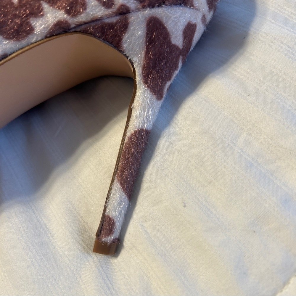 Kenny Loves Penny Brown Animal Print Heels Size 12 Wide - Picture 5 of 8
